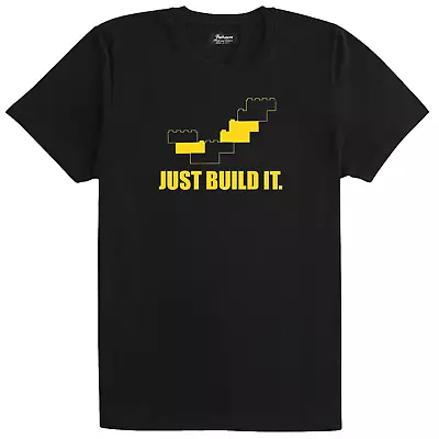 Buy Lego T-shirt Bricks Just Build It Lego Gift Christmas Present Unofficial NEW • 10.99£