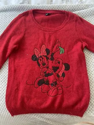 Buy Women’s Disney Christmas Jumper And T Shirt Bundle Size 10 • 5£