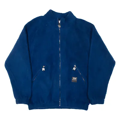 Buy Vintage HELLY HANSEN Mens Fleece Jacket Blue 90s M • 20£
