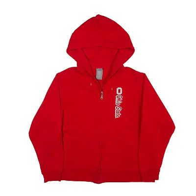Buy STARTER Ohio State USA Hoodie Red Full Zip Womens XL • 8.99£