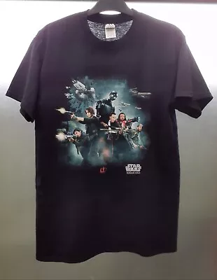 Buy Star Wars Rogue One Men's Group Battle T-Shirt - Black- Medium  • 8£