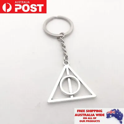 Buy Deathly Hallows Pendant Keychain Keyring Jewellery Accessories Men Gift Xmas • 5.59£