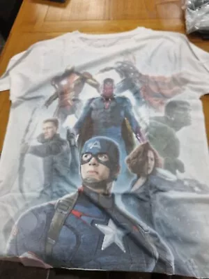 Buy Official Avengers Size L White T Shirt Bnwt • 4.99£
