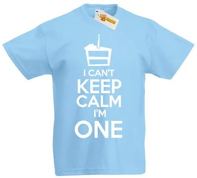 Buy I Can't I'm One T-Shirt, First 1st Birthday Xmas Gifts For 1 Year Old Boys Girls • 8.99£