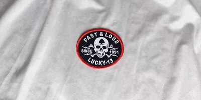 Buy Lucky 13 Fast & Loud Motorcycle Biker Iron-On Embroidered Badge Patch • 13.50£