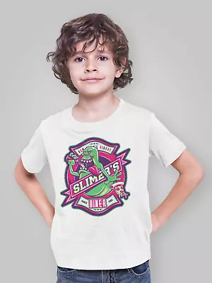 Buy Slimer T-Shirt Ghost Busters Diner 80s 90s Girls Movie Retro Tee Children Tee • 6.99£