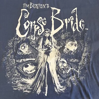 Buy Corpse Bride Emily Shirt Top Blue Goth Gothic Tim Burton L Large Rare Women’s • 42.76£