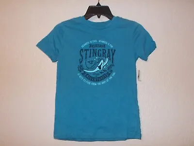 Buy Disney Cruise Line Mr. Ray's Stingray Adventures Blue T-Shirt Size Medium YOUTH • 20.78£