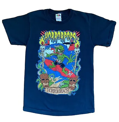 Buy Vintage Rare HorrorPops Horror Beach Tee Shirt Adult Sm. Band Merch 100% Cotton • 33.15£