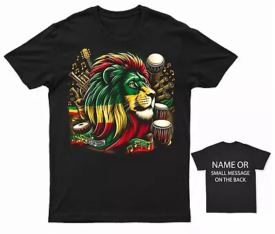 Buy Melodic Majesty Lion T-Shirt – Tune Into The Rasta Rhythms • 12.95£