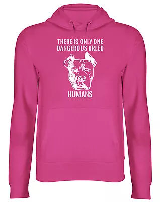 Buy American Bully XL Hoodie Mens Women There Is Only One Dangerous Breed Humans Top • 17.99£