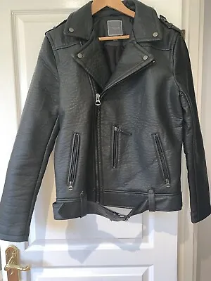 Buy Urbancode Men's Faux Leather Jacket Size S. Zip Fastening Pockets & Belt NWOT • 25£