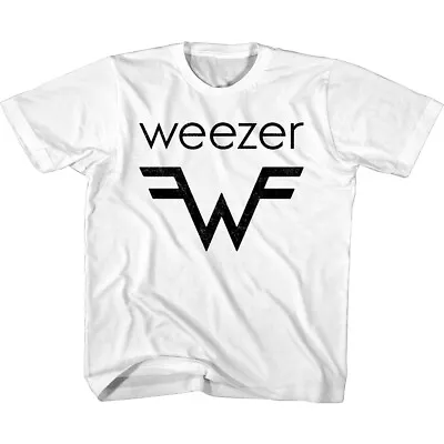 Buy Weezer W Logo White Kids T Shirt Hero =W= Alternative Rock Merch Child Boy Girl • 18.25£