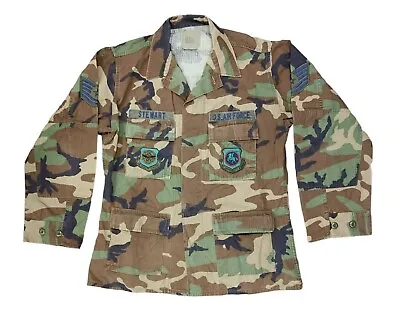 Buy Genuine US Army Hot Weather Woodland Camouflage BDU Shirt Ripstop Combat Jacket • 24.95£