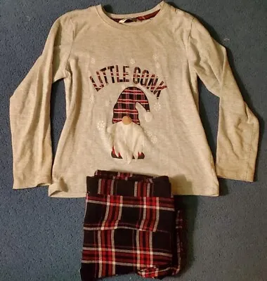 Buy PEP & CO Girls Age 6-7 Little Gonk Christmas Pyjamas PJs *hole In Bottoms* • 4.99£