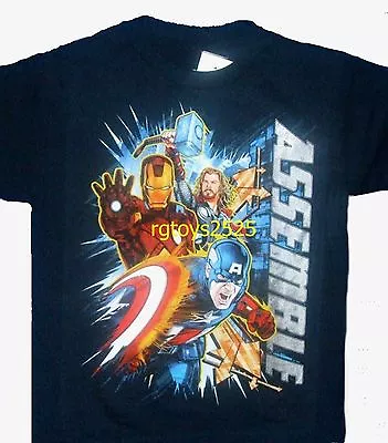 Buy Marvel Avengers Assemble T-Shirt 6 7 10 12 14 16 18 20 New Childs Ironman Thor • 13.65£