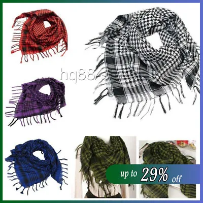 Buy Men Shemagh Keffiyeh Scarf Arab Palestine Mens Women Palestinian Head Neck Wrap • 3.89£