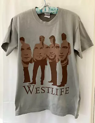 Buy WestLife Back Face To Face Tour T-Shirt 2006 - Grey - Size Small • 9.95£