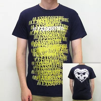 Buy ALEXISONFIRE - Gold Spray On Navy (LIMITED!):T-shirt - NEW - SMALL ONLY • 25.05£