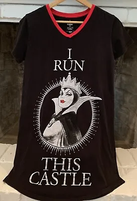 Buy Disney Store Snow White Evil Queen I RUN THIS CASTLE Nightshirt PJ Size S • 17.36£