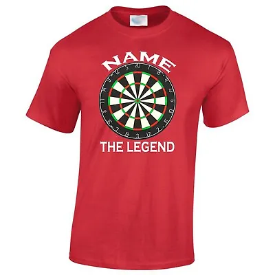 Buy Darts Player T-Shirt Custom Personalised Men's Team Birthday Add Name T Shirt • 15.95£