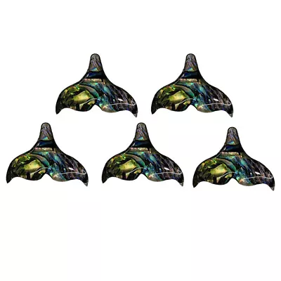 Buy Vintage Mermaid Tail Pendant Charms Set Of 5 For DIY Jewelry Making-QP • 8.68£