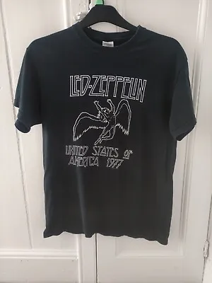 Buy Led Zeppelin United States Of America 1977 T-Shirt 2000 Myth Gem Medium Fitted • 13£