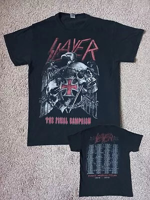 Buy Slayer 2018 - 2019 Tour T-Shirt - Size M - Heavy Thrash Metal - Metallica Exodus • 14.99£