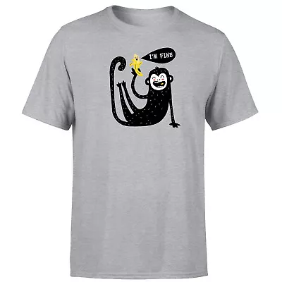 Buy Cute Monkey Unisex T Shirt Funny Animal Lovers Mens Womens Tee Top • 9.99£