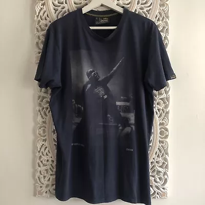 Buy Official Chunk Men’s Star Wars T Shirt Large Blue Vintage Darth Vader Bolt Pose • 14.51£