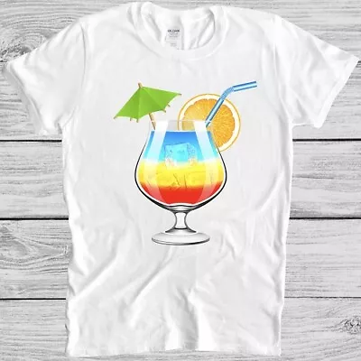 Buy Rainbow Cocktail T Shirt Hawai LGBT Pride Gay Funny Gift Soho London Tee M337 • 6.35£