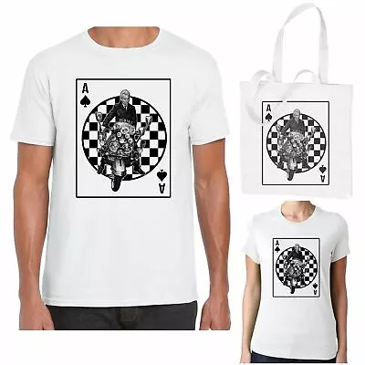 Buy Ace Face Playing Card Mod Scooter Ska T Shirt - 2 Tone Quadrophenia The Who • 12.95£