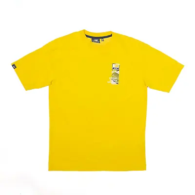 Buy NEW BALANCE Mens Our Story Begins In Boston T-Shirt Yellow USA Short Sleeve S • 5.99£