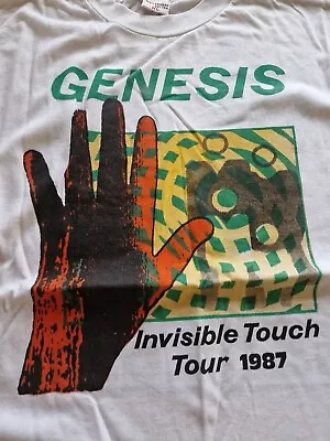Buy Vintage 1987 Genesis Invisible Touch Tour T-Shirt X  LARGE Deadstock FAULTS  • 59.99£