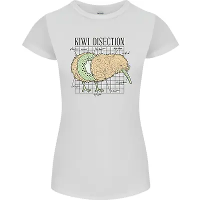 Buy Funny Kiwi Fruit Bird Dissection Womens Petite Cut T-Shirt • 9.49£