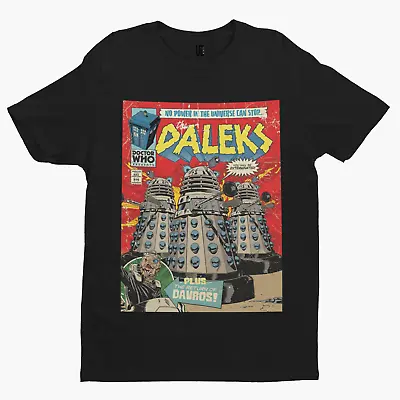Buy Daleks Comic T-Shirt - Xmas Movie Gift Sci Fi Retro TV Doctor Who Cool Gift • 10.79£