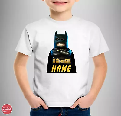 Buy The Lego Batman Personalised  Your Name  T-SHIRT The Lego Movie 2 Birthday Gift • 8.99£