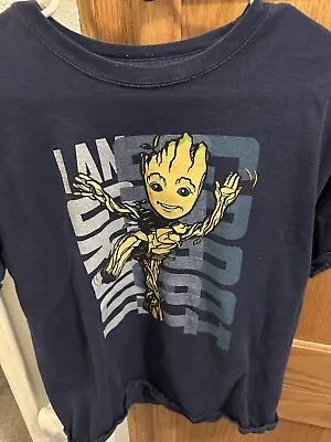 Buy Disneyland I Am Groot  Guardians Of The Galaxy Mission Black Child’s T-Shirt YXL • 7.51£