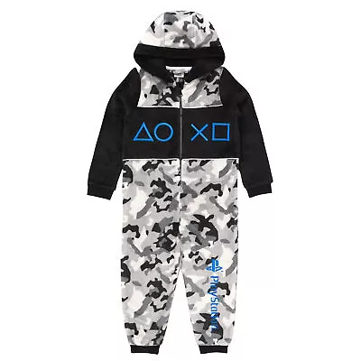 Buy Playstation Childrens/Kids Camo Game Sleepsuit NS6589 • 25.19£