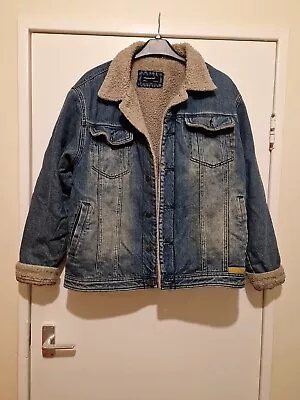 Buy Ladies Cedarwood State Medium  Fleece Lined Long Sleeve  Denim Button Jacket  • 8.48£