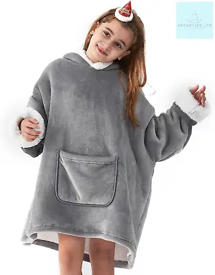 Buy Hansleep Oversized Wearable Blanket Hoodies For Girl & Boy, Sherpa Fleece Hoodie • 19.83£