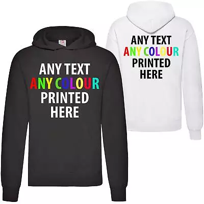 Buy Personalised Hoodie Custom Printed Text Unisex Stag Do Hen Workwear Top Gift • 20.99£