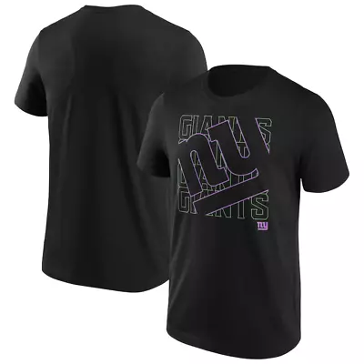 Buy New York Giants T-Shirt Men's NFL Frame Black Top - New • 14.99£