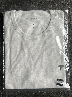 Buy Tesla T Shirt Medium Grey NEW Sealed • 11.99£