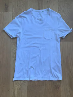 Buy Burton Men’s Basics White T Shirt With Front Pocket XS • 5£