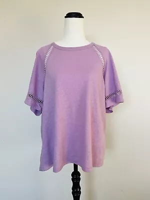 Buy WITCHERY Women’s Pretty Lilac Purple Linen Blend Top Size XL 16 BNWT RRP $69.95 • 28.25£