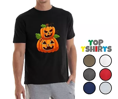 Buy Adult Kids PUMPKIN HEAD Halloween T-Shirt Horror Scary Trick Or Teat T Shirts • 9.99£