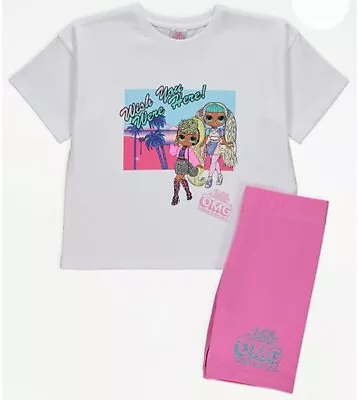 Buy Bnwt Girls Lol Surprise T-shirt & Pink Cycle Shorts Set Age 10-11 Yrs Summer • 11.99£
