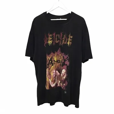 Buy Vintage 90s Deicide Old School Death Metal Band T-Shirt, Collection Music Tee • 54.14£