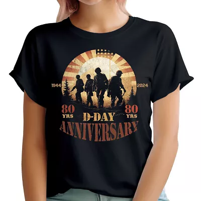 Buy 80th Anniversary 1944-2024 UK Remembrance Day Historical Womens T-Shirts#U25JGW2 • 9.99£